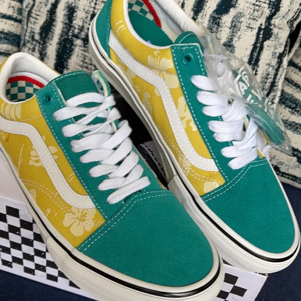 Vans Skate Old Skool Aloha Marine/Gold MENS - Picture 7 of 16